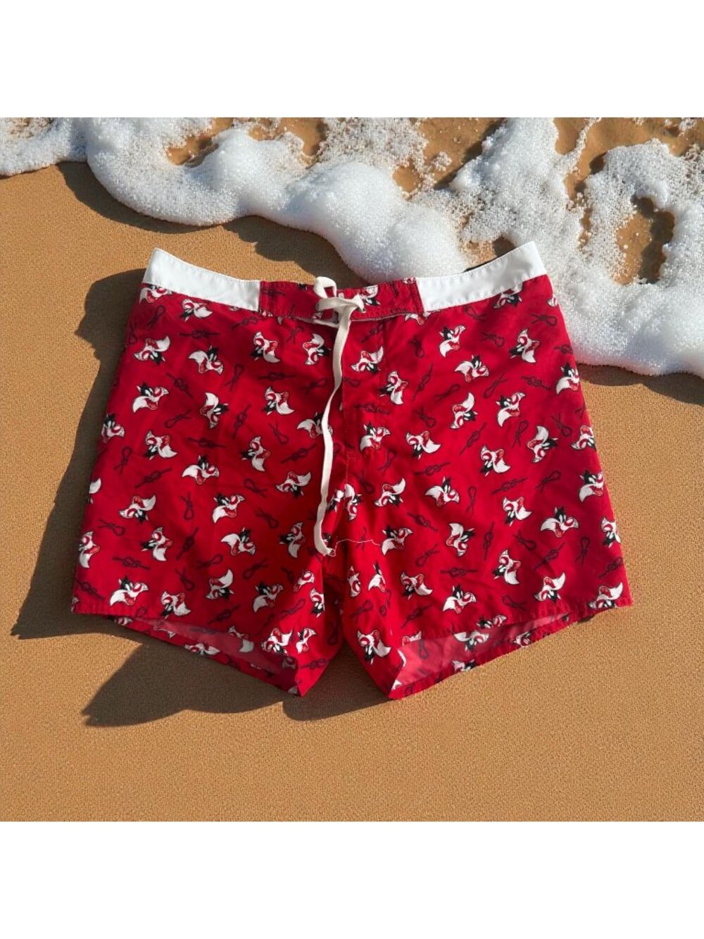 FRENCH CUFF Mens Looney Tunes Sylvester Swim Shorts Size Large